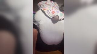 Black girl pushes out a nice mess in diaper, ScatKings.com Scat Porn 3 ScatKings.com Scat Porn