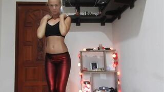 Red leggings shitting and anal masturbation, ScatKings.com Scat Porn 1 ScatKings.com Scat Porn